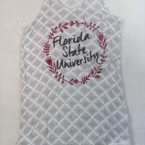 Women's White and Red Graphic Maxi Dress